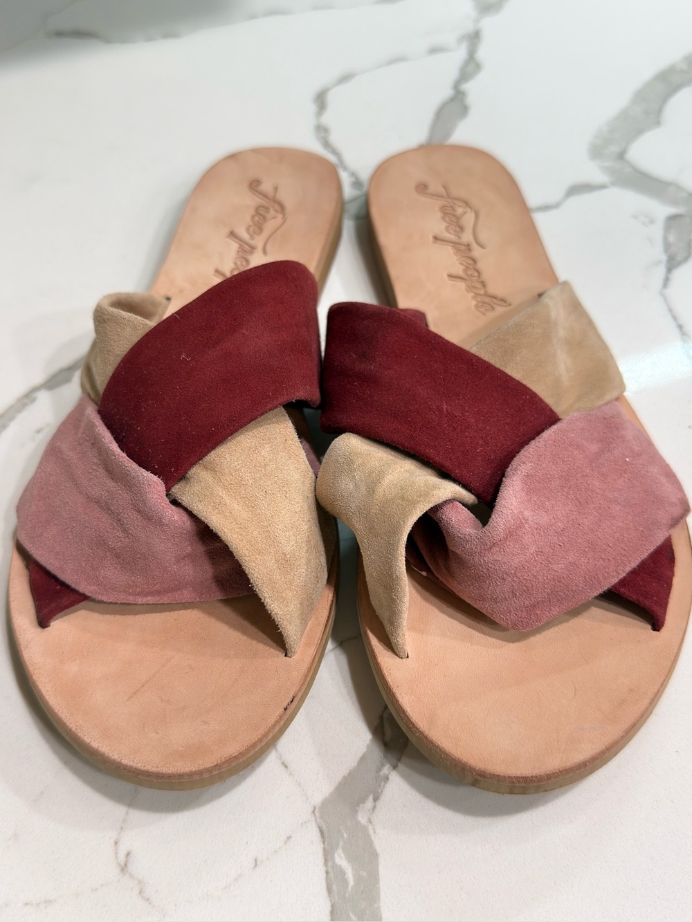 Free People Rio Vista Suede Slide Sandals